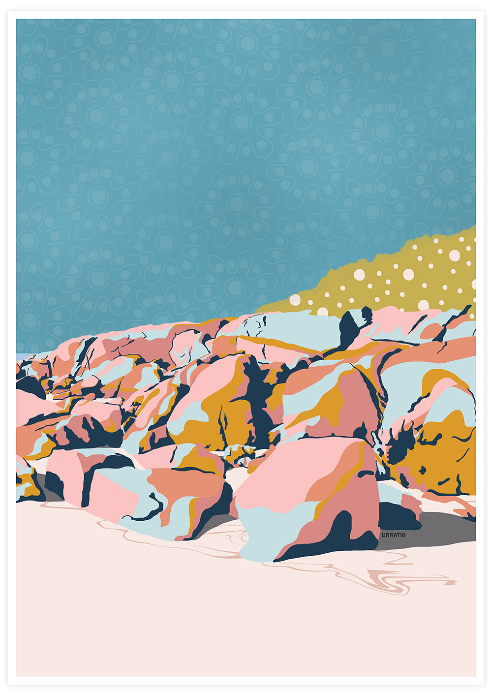 Terracotta Cove Print by Unratio
