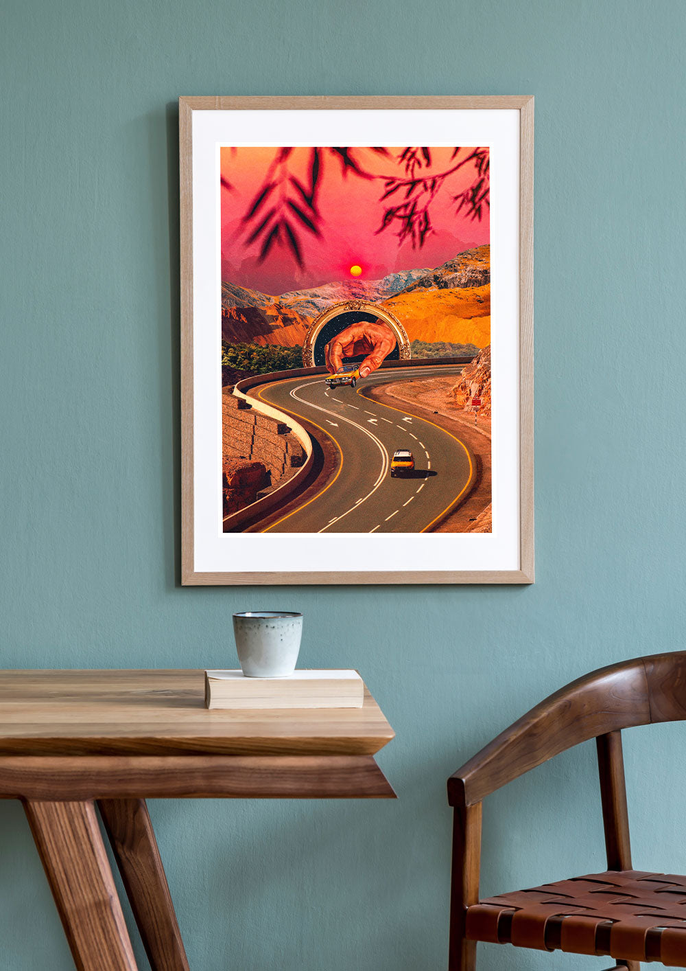 A Second Racer Appears Collage Print