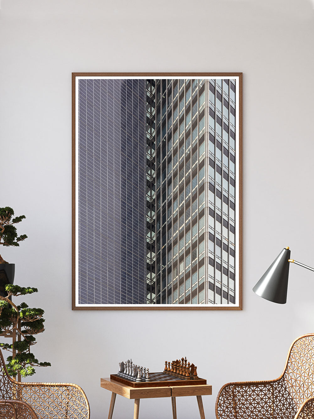 CIS Building Art Print in a traditional room