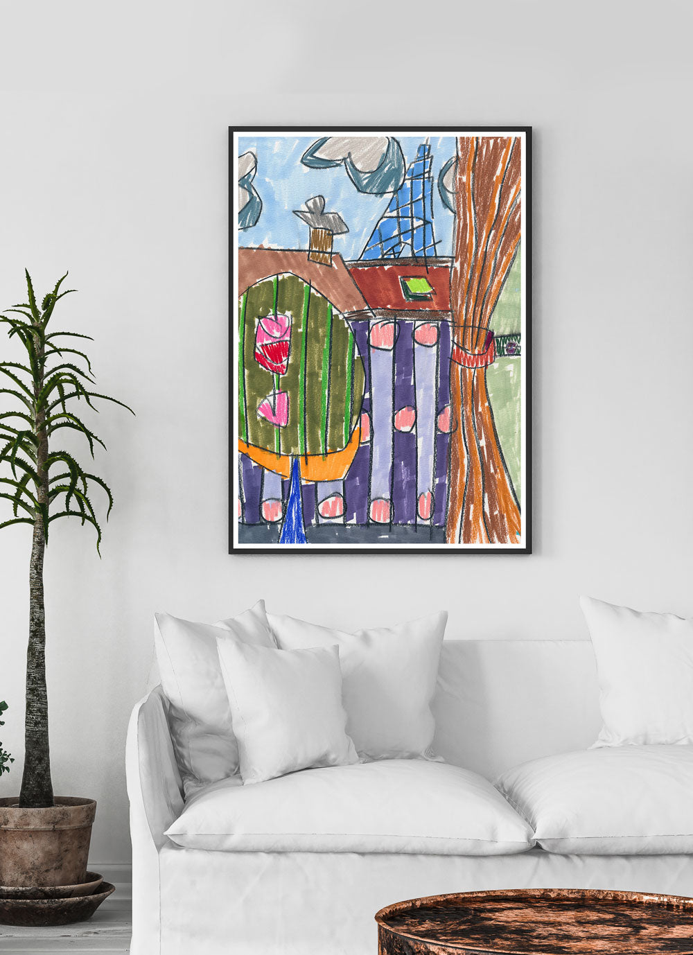 City XXX Wall Art In A Traditional Lounge