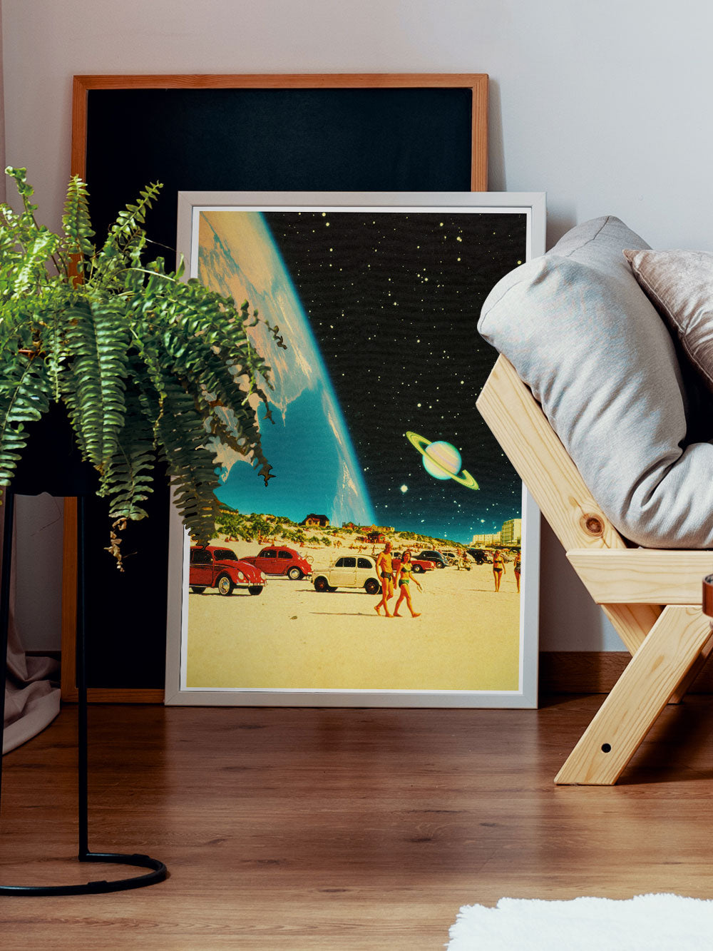 Galaxy Beach Collage Print