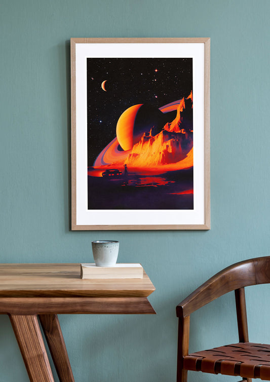 How Did I End Up Here? Collage Print