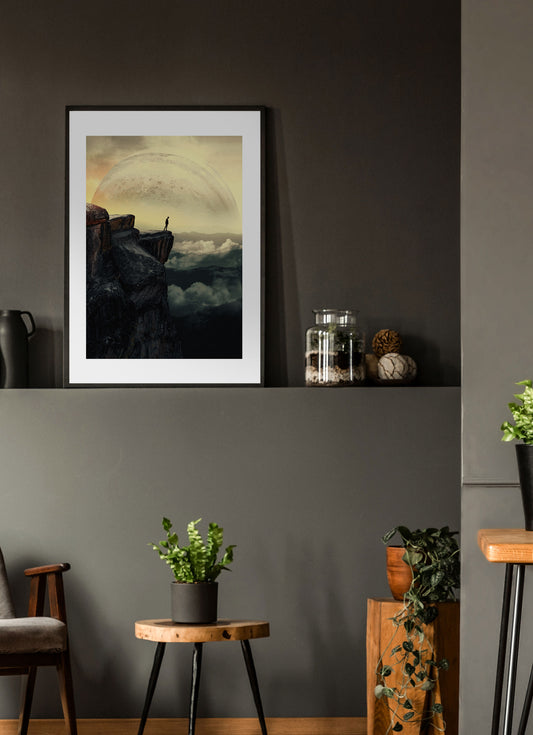 Moonstruck Sci-fi Art Collage