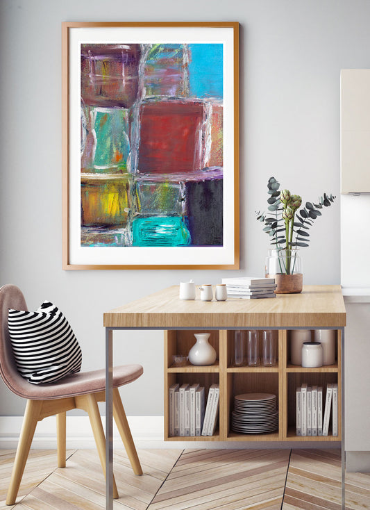 Organised Chaos Wall Art in amazing dining room interior