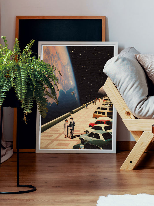 Space Promenade Collage Print