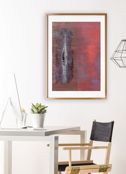 Thunderball Abstract Wall Art in studio space