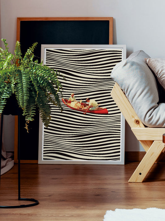 The Real Boat Trip Collage Print