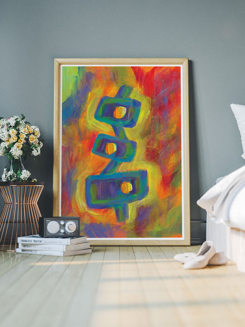 Tricoblu Surreal Fine Art in a bedroom