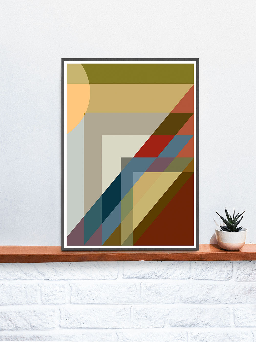 A Day in the Life in a frame on a shelf