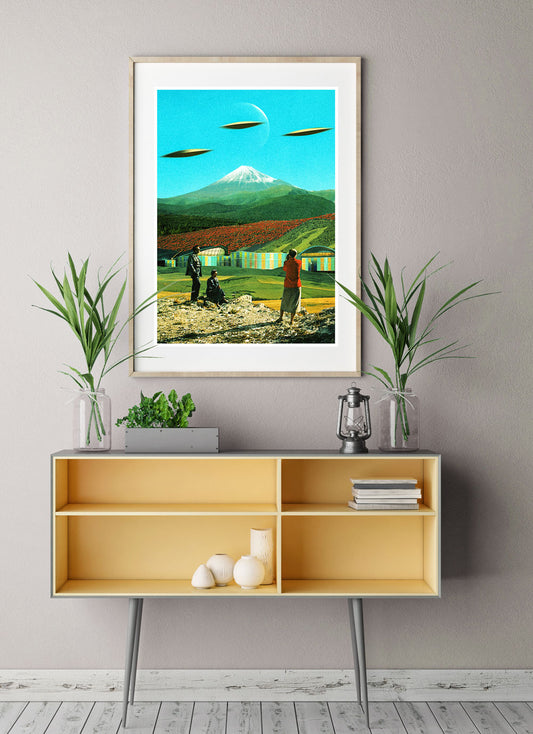 Alien Invasion Art Collage