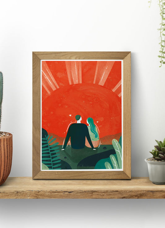 You Brighten my Day Uplifting Art by Emily Dayson