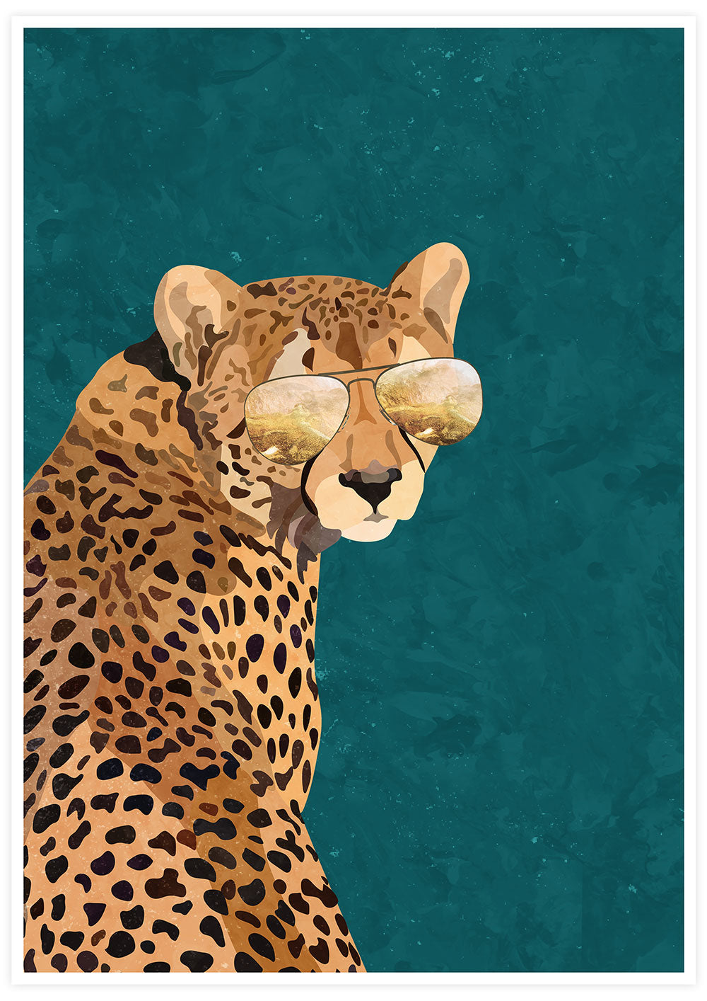 Cool Cheetah Art Print by Sarah Manovski
