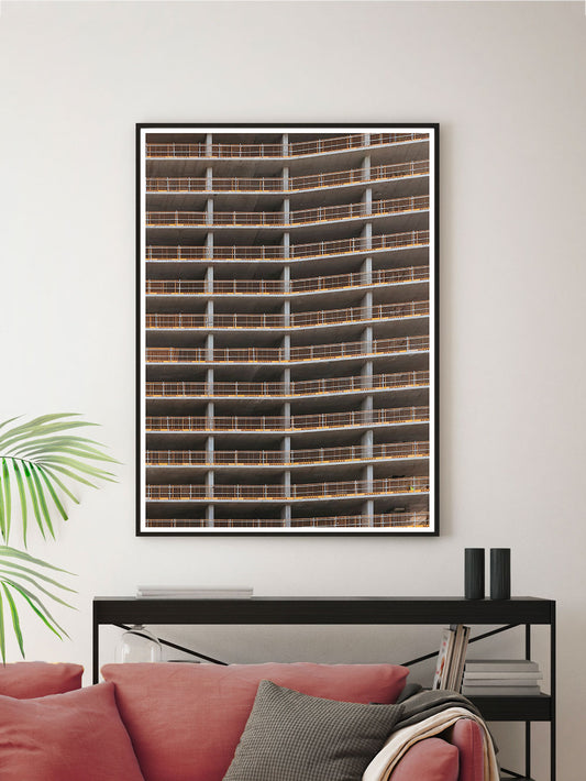 Deansgate Construction Photo Print in a modern room