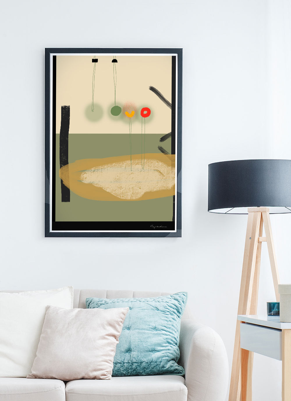 Foggy Forrest Art Print