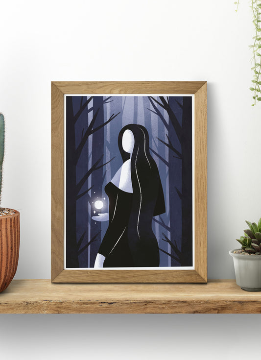 Forest Witch Wellbeing Print by Emily Dayson