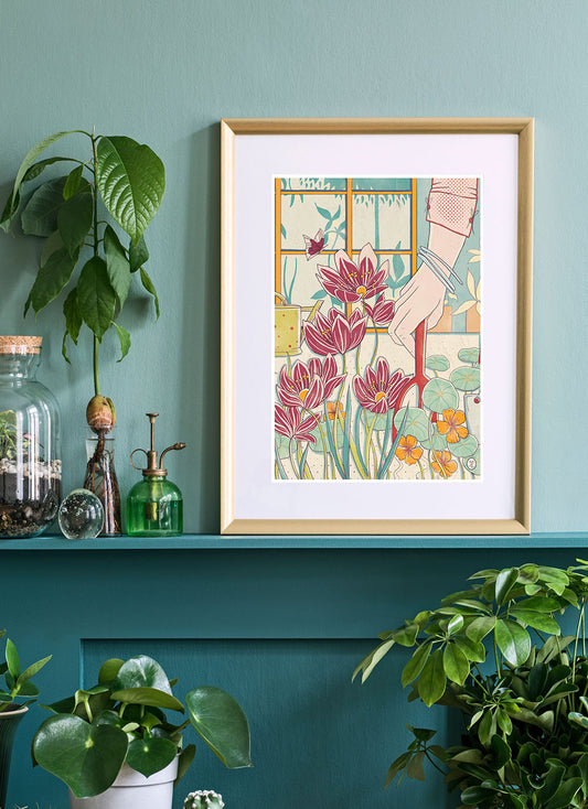Garden of Dreams Botanical Design Print
