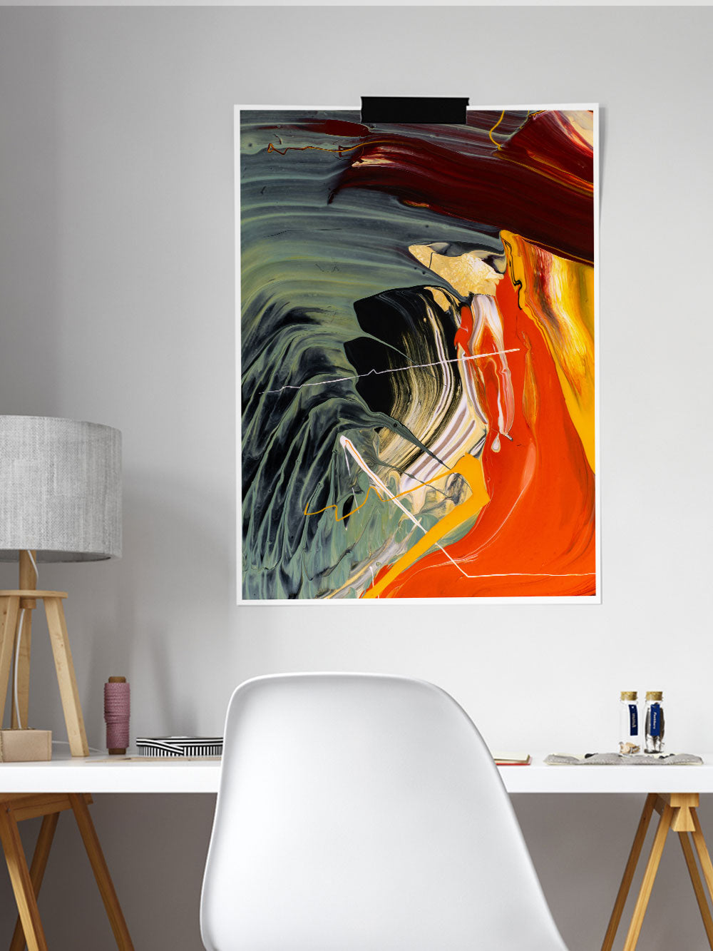 Held Grounds Abstract Poster Print