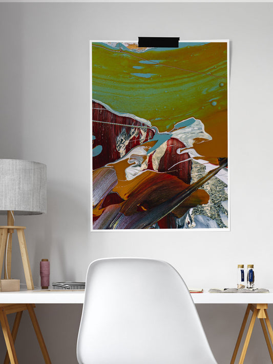 Held Grounds Abstract Poster Print