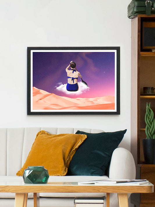 Let the Path Show Itself Collage Art Print