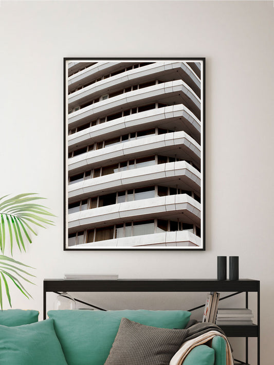 Liverpool Facade Architecture Art Print in Modern Room Interior