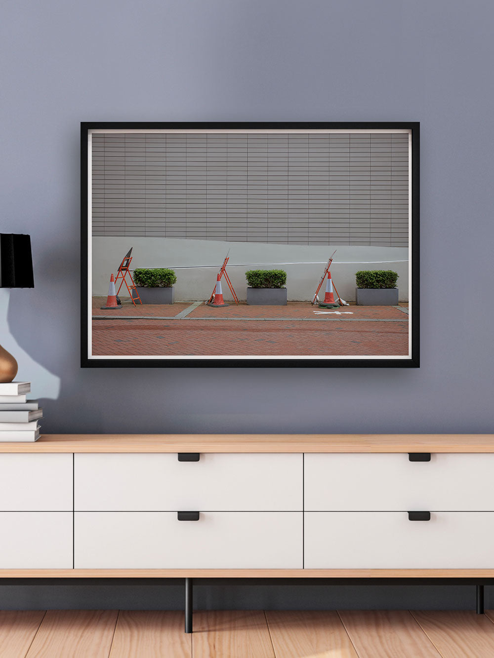 Lowry Hotel Architecture Print in a Modern Room