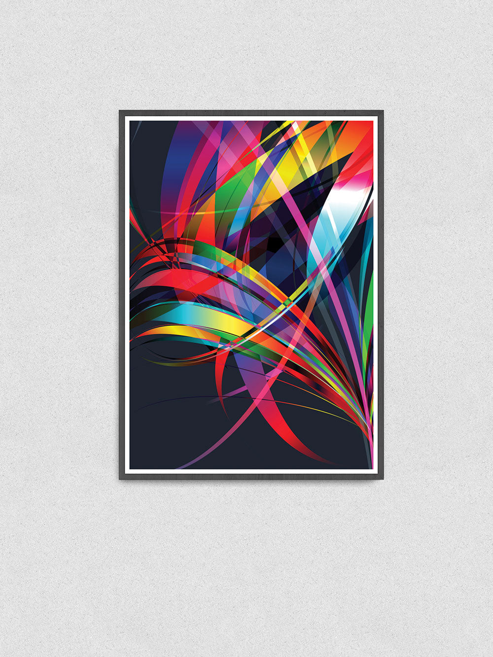 Macro Floral Vector Art Print no frame