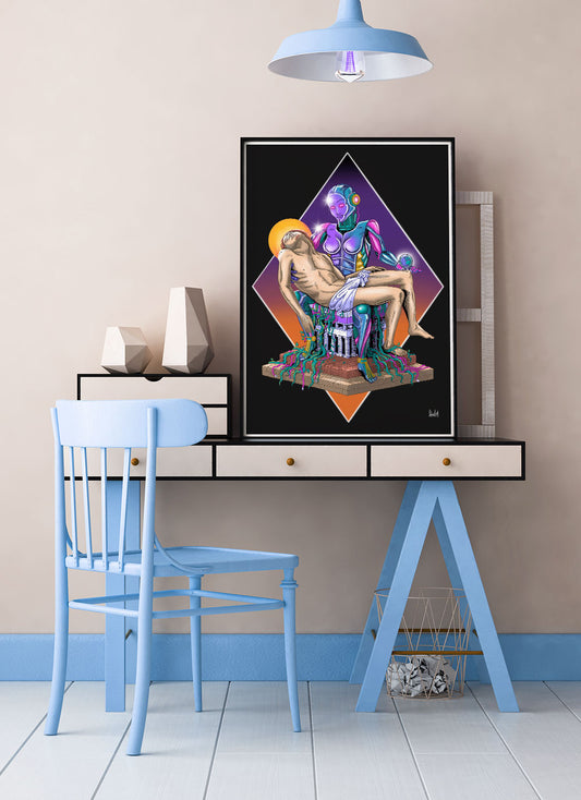 Madonna Scifi Print Poster