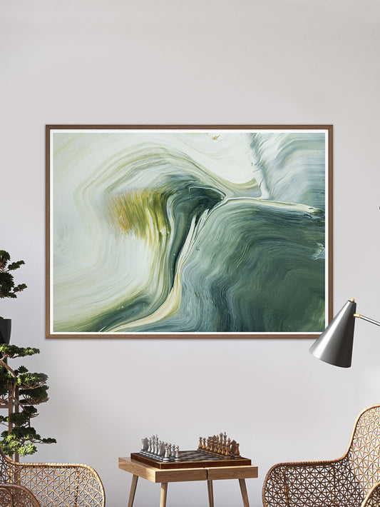 Malham 2 Macro Art Print in a traditional room