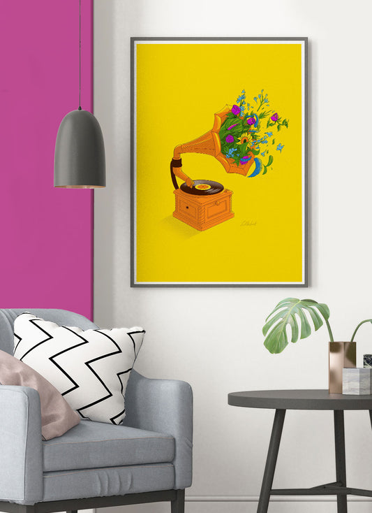 Music Illustration Poster