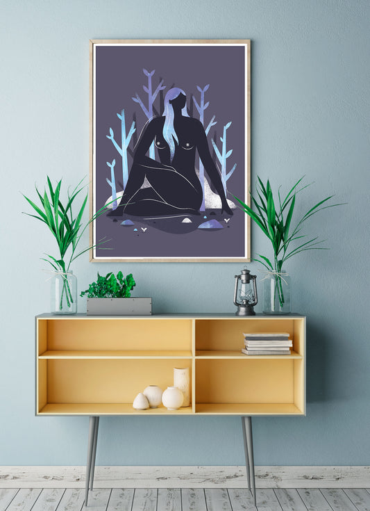 My Body Is a Temple 2 Wall Art in a stylish room