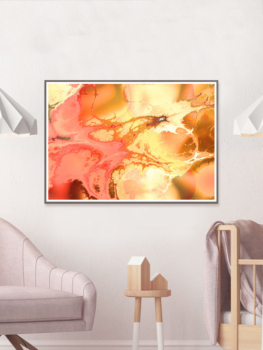 Neuron Flares Geode Art Print