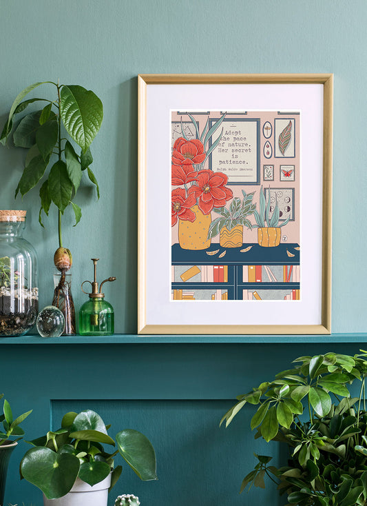 The Pace of Nature Design Print