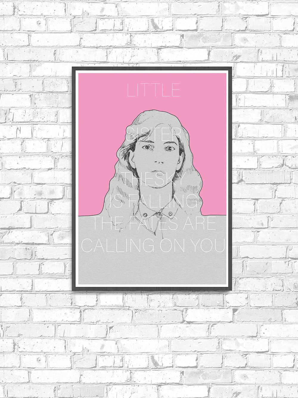 Patti Smith Contemporary Art Print in a frame on a wall