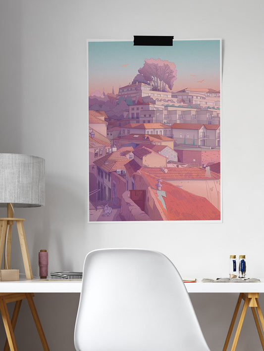 Porto Alley 1 Landscape Art Print