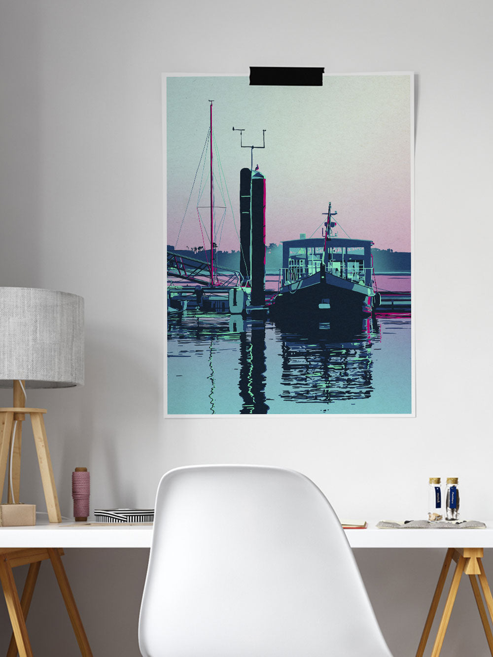 Foz Abstract Porto River View Poster