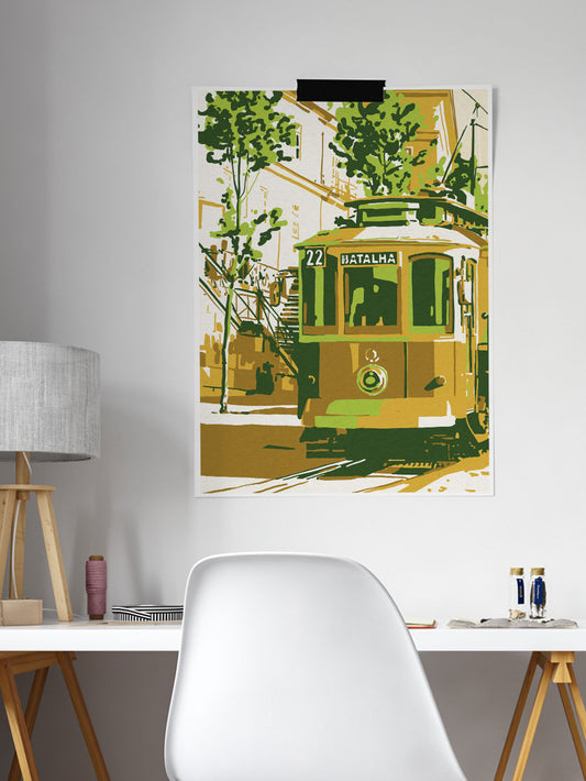 Tram Porto City Scene