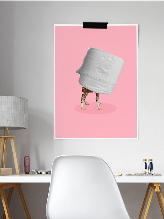 Self Isolation Funny Art Print