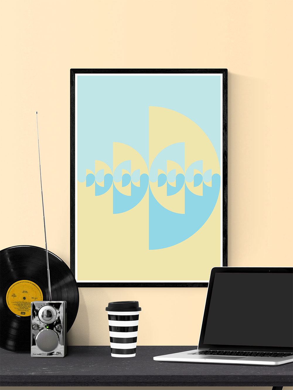 Sigil Day Digital Art Pattern in a frame on a wall