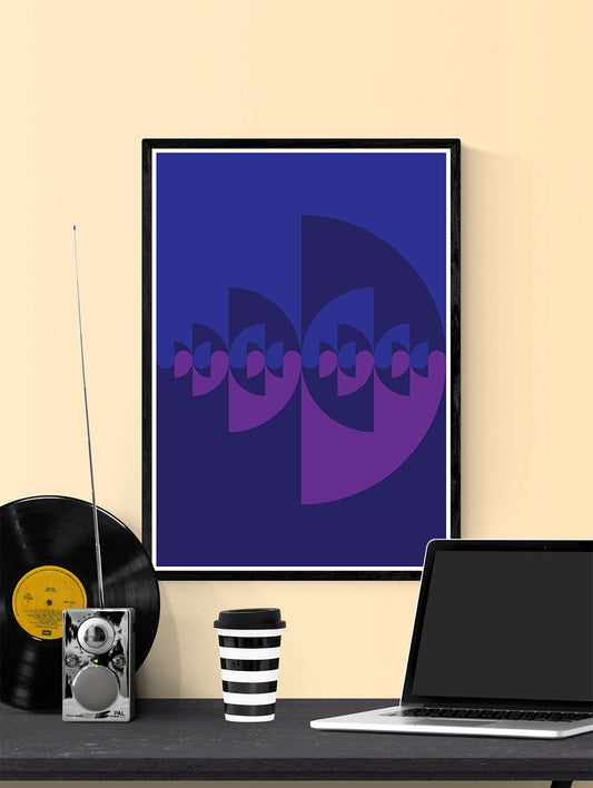 Sigil Night Art Print n a frame on a wall