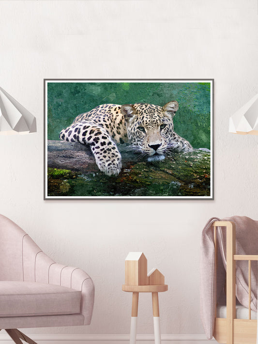 Snow Leopard Painting Print