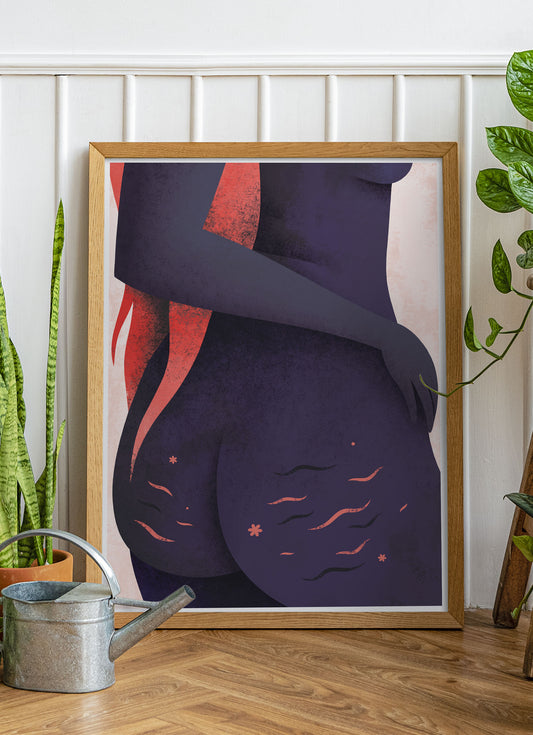 Stretchmarks Illustration Print