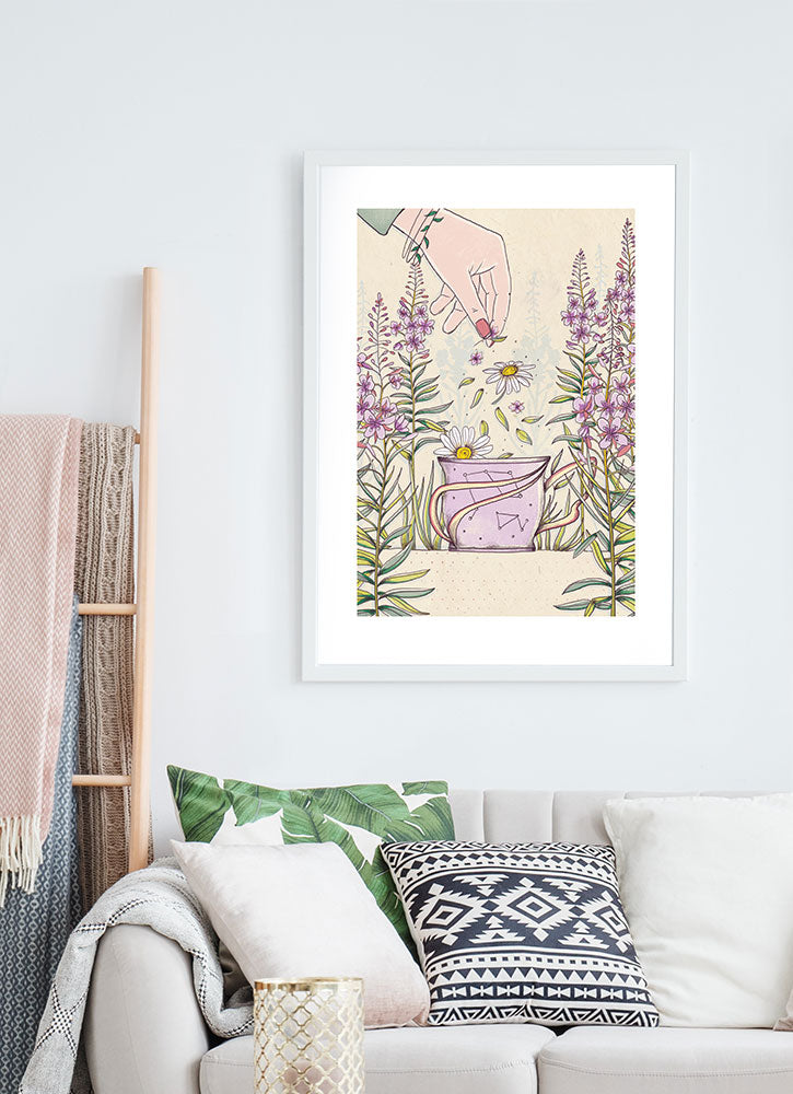 Tea Time Relaxing Poster Print