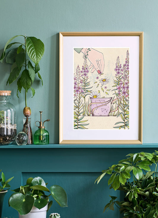 Tea Time Relaxing Wall Art