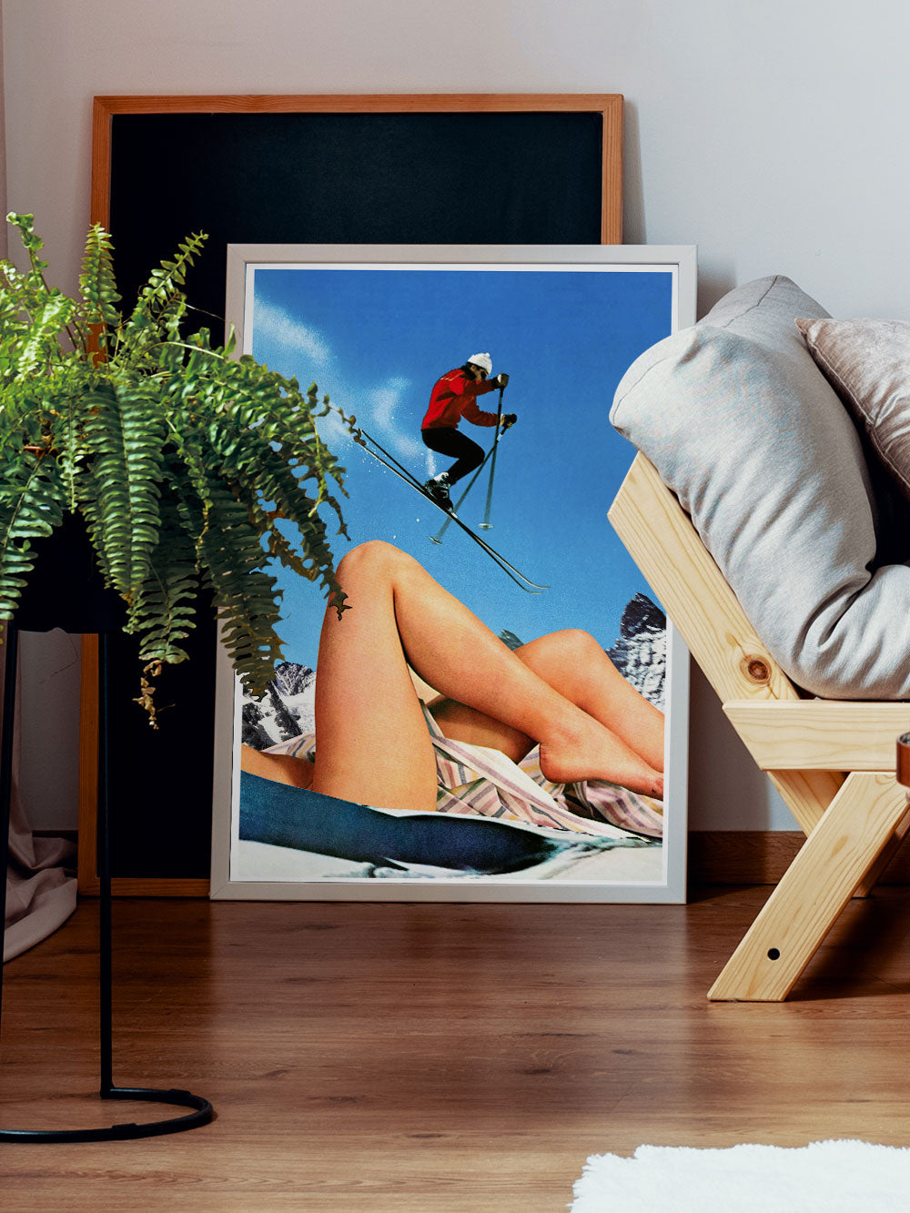 The Big Jump Collage Print