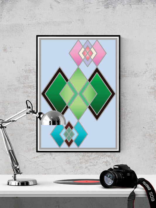 The Life Stained Glass Print on a Wall