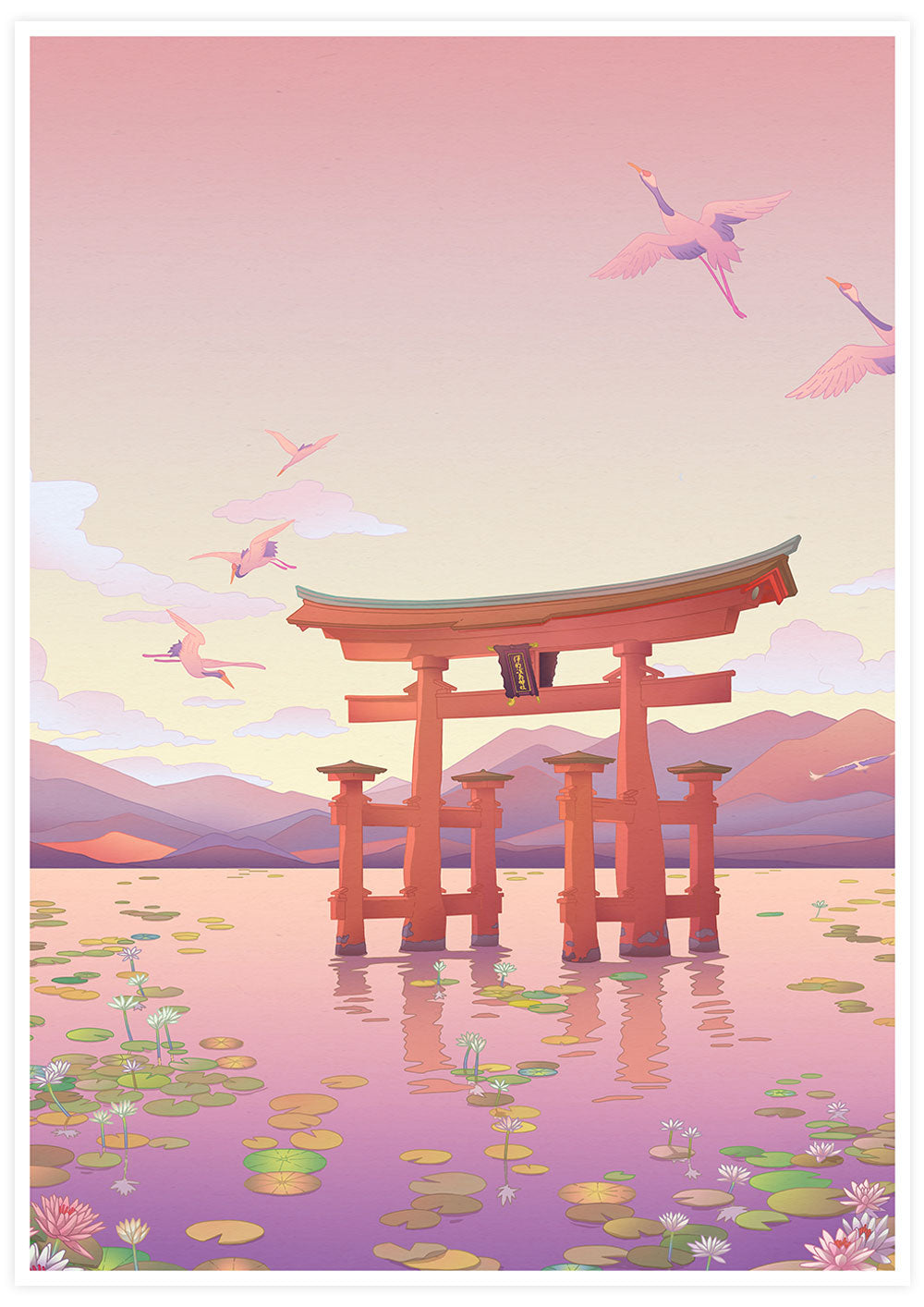 Itsukushima Shrine Torii Gate Print