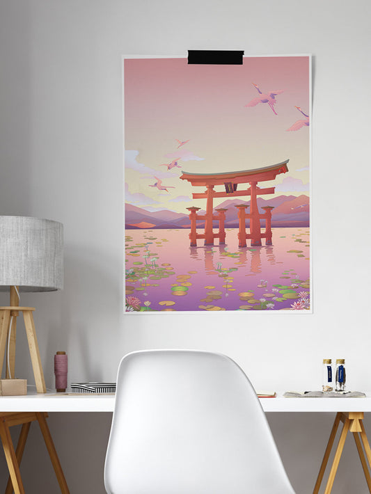Itsukushima Shrine Torii Gate Print