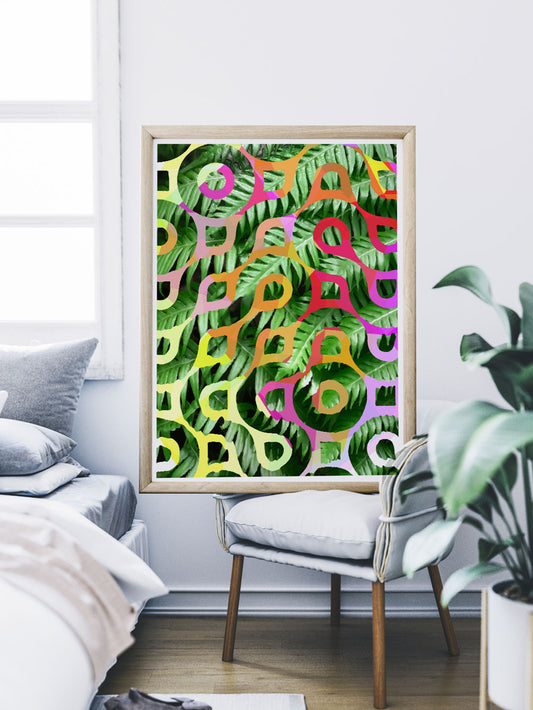 Tropicalia 5 Palm Leaf Art Work