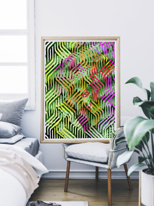 Tropicalia 7 Tropical Leaves Poster Art