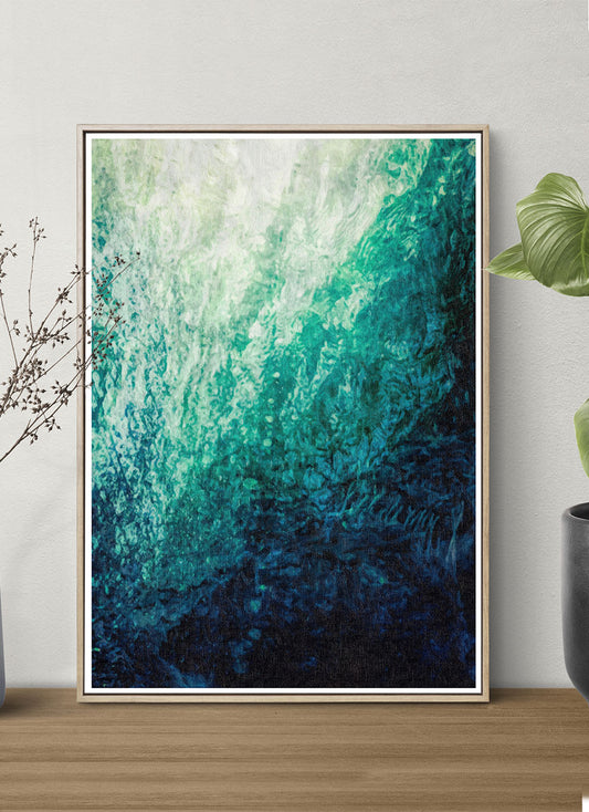 Under the Wave Abstract Poster